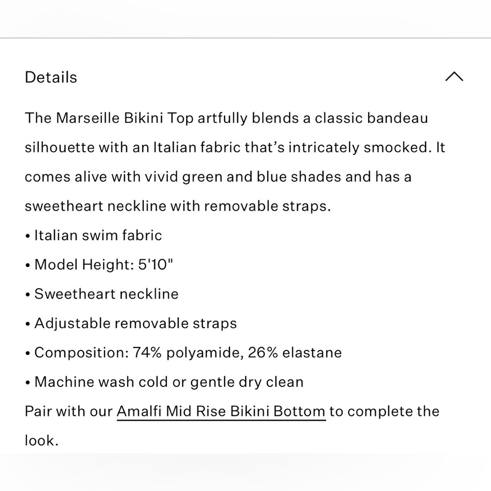 Ulla Johnson Smocked Bandeau Bikini Top - Picture 5 of 5
